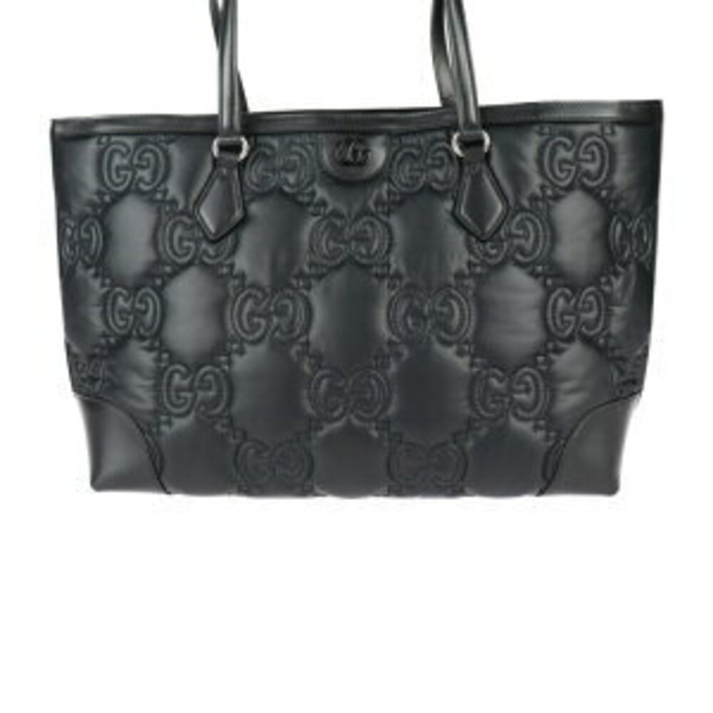 Gucci Matelasse handbag leather black Bag Shoulder GG Tote